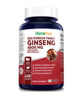 NusaPure Red Korean Panax Ginseng 4,800mg 200 Veggie Caps (Non-GMO, Extract 12:1 & Gluten-Free)