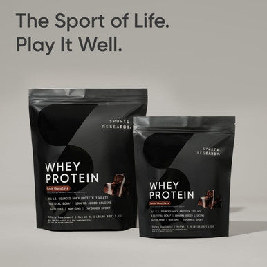 Sports Research Whey Protein Isolate - Sports Nutrition Protein Powder 25G Per Scoop - 2Lb Bag Whey Protein - Dutch Chocolate Bulk Protein Powder, 25 Servings