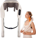 Electric Neck And Shoulder Massager With Heat, Cordless Kneading Back Trapezius Shiatsu Massage Pillows For Pain Relief Deep Tissue Ideals