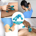 Palm Massage Tool - Easier Grip Handheld Massage Tool, Four Point Massage Tool, For Deep Tissue Pain Relief (Blue)