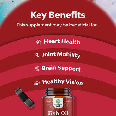 Omega 3 Fish Oil Supplement - EPA DHA Fish Oil Omega 3 Supplement with Immune Booster Brain Vitamins - Burpless Fish Oil 2000 mg for Mood Boost Liver Support and PMS Relief Support