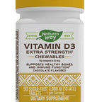 Nature'S Way Vitamin D3 Extra Strength, Sugar-Free, Chocolate Flavored, 90 Chewables