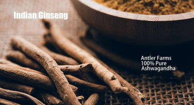 Antler Farms 100% Pure Ashwagandha Root and Ashwagandha Root Extract 130 Capsules 1200mg Standardized to 5% withanolides Enhances Mental Performance Energy and Immunity