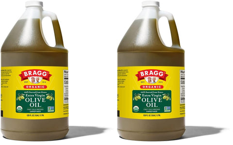 Bragg Organic Extra Virgin Olive Oil ÃƒÂ¢Ã¢â€šÂ¬Ã¢â‚¬Å“ Made with Greek Koroneiki Olives ÃƒÂ¢Ã¢â€šÂ¬Ã¢â‚¬Å“ Cold Pressed EVOO for Marinades & Vinaigrettes ÃƒÂ¢Ã¢â€šÂ¬Ã¢â‚¬Å“ USDA Certified, Non-GMO, Kosher (128 fluid Ounce)