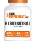 Bulksupplements.Com Resveratrol Capsules - Resveratrol Supplement, Polygonum Cuspidatum, Resveratrol 1000Mg - Antioxidants Supplement, Resveratrol Pills - 2 Capsules Per Serving, 60 Capsules