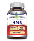 Amazing Formulas Hmb 2000Mg Per Serving 120 Tablets Supplement | Non-Gmo | Gluten Free | Made In Usa (240 Count)