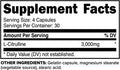Primaforce L-Citrulline 3000mg 120 Capsules 30 Servings
