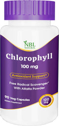 Nbl Natural NBL Natural Chlorophyll 100 mg with Alfalfa Powder Green Superfood 90 Veg Capsules