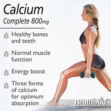 HealthAid Calcium Complete 800mg - 120 Vegan Tablets