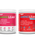 AminoLean Pre Workout Energy (Watermelon 30 Servings) with AminoLean Recovery Post Workout Boost (Tropical Island Punch 30 Servings)