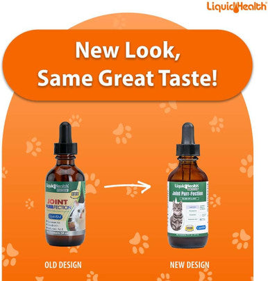 Liquidhealth 2.3 Oz Liquid Cat Glucosamine Joint Purr-Fection - Hip and Joint Support Chondroitin Feline Droppers - Senior Older Cats Kittens