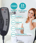 Back Massager Seat Cushion With Heat,8 Vibration Motors Massage Chair Pad For Back, Deep Tissue Vibration Seat Massager Cushion For Back Pain Relief Home Office Chair Use, Gifts For Women,Men,Black