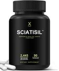 HUMANX Sciatica Focused Formula - Nerve Support Supplement with Stabilized R-Lipoic for Extra Strength - Vitamins Promoting Healthy Back, Hips, Leg, Feet - Neuropathy Supplements - Sciatisil
