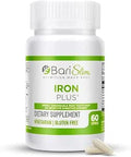 BariSlim Iron Plus Capsules Formulated for Patients After Weight Loss Surgery Including Gastric Bypass and Gastric Sleeve Easy Digestion and Comprehensive Health Support 2 Month Supply (60 Servings)