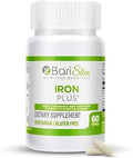 BariSlim Iron Plus Capsules Formulated for Patients After Weight Loss Surgery Including Gastric Bypass and Gastric Sleeve Easy Digestion and Comprehensive Health Support 2 Month Supply (60 Servings)