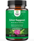 Milk Thistle Liver Support Supplement - Herbal Liver Supplement with Silymarin Milk Thistle Extract Dandelion Root Artichoke Extract Choline Bitartrate Berberine and Chicory Root for Liver Cleanse