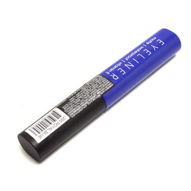 Italia Deluxe Makeup 1 Classic Liquid Eyeliner 205 Matte Royal Blue Eye Liner Vitamin E ZipBag