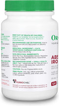 Organika Absolute Iron- Iron Bisglycinate- High Availability, Gentle On Stomach, Boost Iron Levels- Beneficial For Women And Vegetarians- 120Vcaps