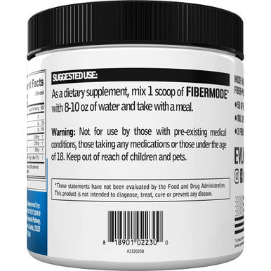 Evlution Nutrition FiberMode Fiber Plus Probiotic - 5 Grams of Fiber, Digestive Health, 1 Billion CFU Probiotics, Immune Support, 30 Servings, Unflavored