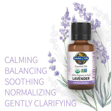 Garden of Life Essential Oils Pack Lavender Peppermint Lemon Tea Tree