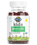 Garden of Life Kids Probiotic 3 Billion CFU, Cherry Flavor Gummies - Sugar Free Once Daily Probiotics for Kids, Probiotics Plus Fiber for Children's Digestive Immune Health, 30ct - Packaging May Vary