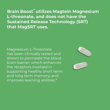 Jigsaw Health Brain Boost Magnesium L-Threonate Supplement, 90 Capsules