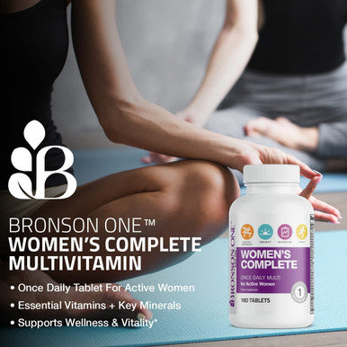 Bronson One Daily Women S Complete Multivitamin Multimineral Once-Daily Multi For Active Women, 180 Tablets