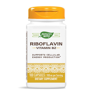 Nature's Way Vitamin B2, 100 mg per serving, 100 Capsules