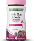 Nature's Bounty Hair Skin And Nails Gummies With Collagen And Biotin - Zinc - Copper - 60 Count (Pack Of 1)