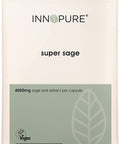 INNOPURE Super Sage Leaf 4000mg - No fillers or Binders. For Menopause Symptoms - High Strength - Hot Flushes & Night Sweats - 2 Month Supply - Vegan - UK made