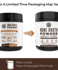 Left Coast Performance Chocolate Bone Broth Protein Powder - 100% Grass Fed Beef Bone Broth with 16g Protein & 13g Collagen per Serving - Great for Shakes & Hot Chocolate - Keto Friendly Low Carb & Non-GMO (1lb Tub)