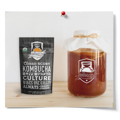 Fermentaholics Ingredient Kit - Classic Kombucha Brews 1-Gallon Organic her