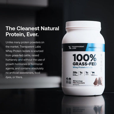 Transparent Labs Grass Fed Concentrate Milk Chocolate 30srv