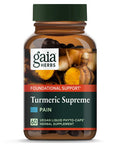 Gaia Herbs, Turmeric Supreme Pain, Herbal Pain Supplement with Curcumins, Vegan Liquid Capsules, 60 Count