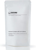 Immune Complex with Live Cultures Capsules | Immunity Support Supplement | 5 Live Bacteria Strains | Multivitamin with Vitamins C, D and Zinc | Oxford Vitality (60 Capsules)