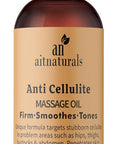 Aitnaturals Anti-Cellulite Massage Oil - 240ml | Firming Soothing & Toning Formula Infused with Collagen & Stem cell | Targets Cellulite on Hips Abdomen & Thighs | Unique Blend for Smoother Skin