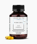 JSHealth High Strength Fish Oil Supplements - Omega 3 Fish Oil - Made With Wild-Caught Fish - Omega 3 Supplement, 60 Capsules