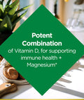 Nature's Bounty Advanced Vitamin D3 With Magnesium Citrate Immune Formula Supports Immune And Bone Health 90 Tablets