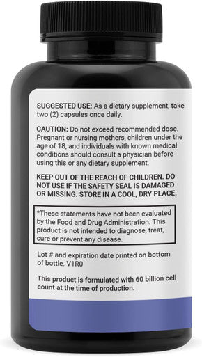 Luma Nutrition Probiotics 60 Billion CFU with Prebiotics Probiotics 60 Capsules