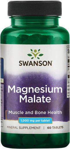 Swanson Magnesium Malate (150 Milligrams Elemental) 1000 Milligrams 60 Tabs