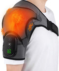 Heated Shoulder Wrap, Shoulder Heating Pads Massager For Men Women, Electric Cordless Vibration Massage Heated Shoulder Braces With 3 Heating Setting, Left Right Shoulder Massage