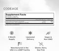 Codeage Liposomal Magnesium Taurate+ Supplement - Magnesium from Magnesium Taurate Vitamin B6 as Pyridoxal 5-Phosphate 2-Month Supply - Liposomal Delivery Vegan Non-GMO Gluten- 120 Capsules