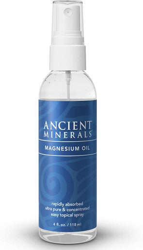 Ancient Minerals Magnesium Oil Spray Bottle Of Pure Genuine Zechstein Magnesium Chloride - Topical Magnesium For Skin Application (8Oz)