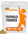 BulkSupplements Triphala Powder - Triphala Herbal Supplements, from Amla, Bhibitaki, & Haritaki - 1000mg of Triphala Supplement , (500 Grams - 1.1 lbs)