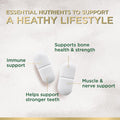 Calcium 1200 Mg With Vitamin D3, Calcium Supplement Vitamins, Supports Bone Strength, Teeth & Immune System, Calcium Supplements For Women & Men, Nature'S Absorbable Calcium Carbonate - 240 Tablets