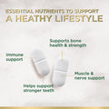 Nature'S Nutrition Calcium 1200 mg with Vitamin D3 Calcium Supplement Vitamins Supports Bone Strength Teeth & Immune System Calcium Supplements for Women & Men Nature's Absorbable Calcium Carbonate - 240 Tablets
