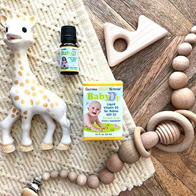 California Gold Nutrition Baby Vitamin D3 Liquid D3 Supplement For Babies Vegetarian Friendly Developmental Support Alcohol & Gluten Nongmo 10 Mcg (400 Iu) 0.34 Fl Oz (10 Ml) 3