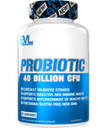 Evlution Nutrition Probiotic - 60 Probiotic Veggie Capsules - 40 Billion CFUs - Easy to Swallow Probiotic Supplement