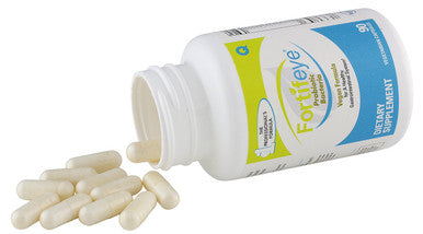 Fortifeye Vitamins Probiotic Bacteria - Natural Vegan Supplement With Digestive Enzymes, Supports Healthy Digestion, Immune And Ocular Systems, 30 Day Supply, 90 Capsules