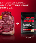Whey Protein Powder | MuscleTech Phase8 Protein Powder | Whey & Casein Protein Powder Blend | Slow Release 8-Hour Protein Shakes | Muscle Builder for Men & Women | Chocolate, 4.6 lbs (50 Servings)